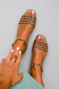 Aurora | Golden Summer Shine Sandals