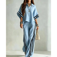2026 New Autumn Summer Women's Short-sleeved Shirts And Loose Trousers Two-piece Suit Casual Simple White Suits Women Clothing