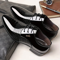Men's Formal Dress Shoes, British Style Elegant Men's Footwear, Lace-Up Pointed Toe Loafers, Wedding Shoes, Men's Gift, Youth Formal Business Casual Shoes, Men's Black Shoes